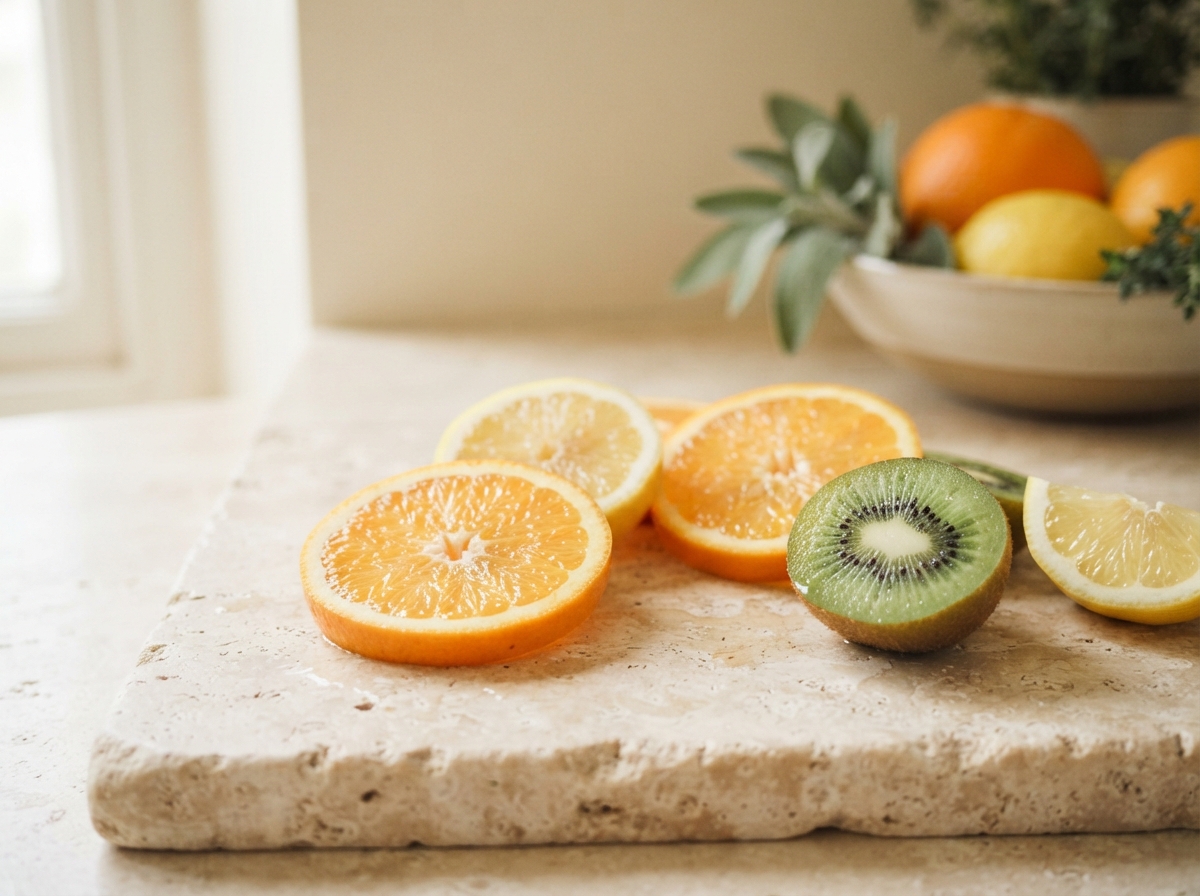 Citrusvruchten en groenten rich in vitamine C